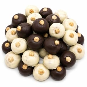 Baci: tartufi al rum con cioccolato bianco e fondente
