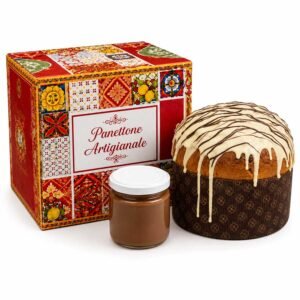 Panettone Kinder Bueno artigianale con vasetto
