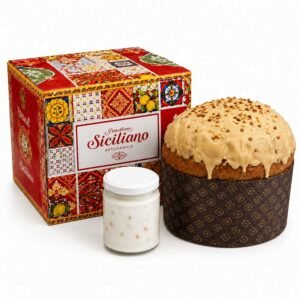 Panettone artigianale Siciliano con crema alla cassata
