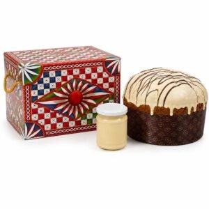 Panettone al cioccolato bianco artigianale con vasetto